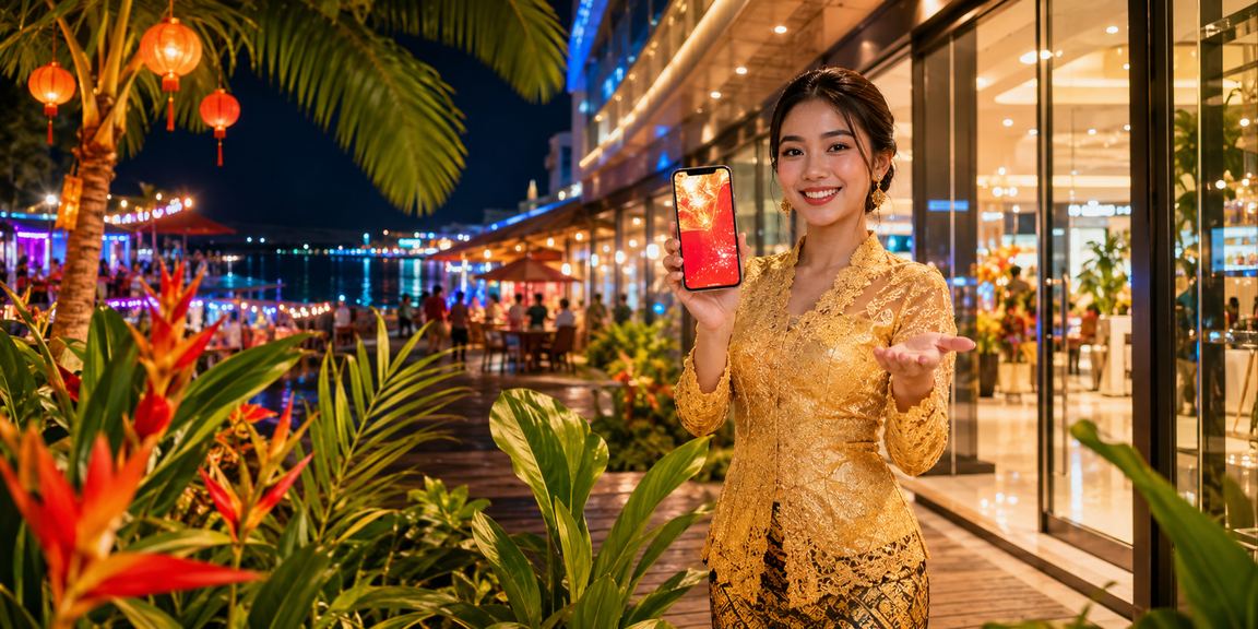 Bonus sampul merah Malaysia dalam tema kebaya yang meriah